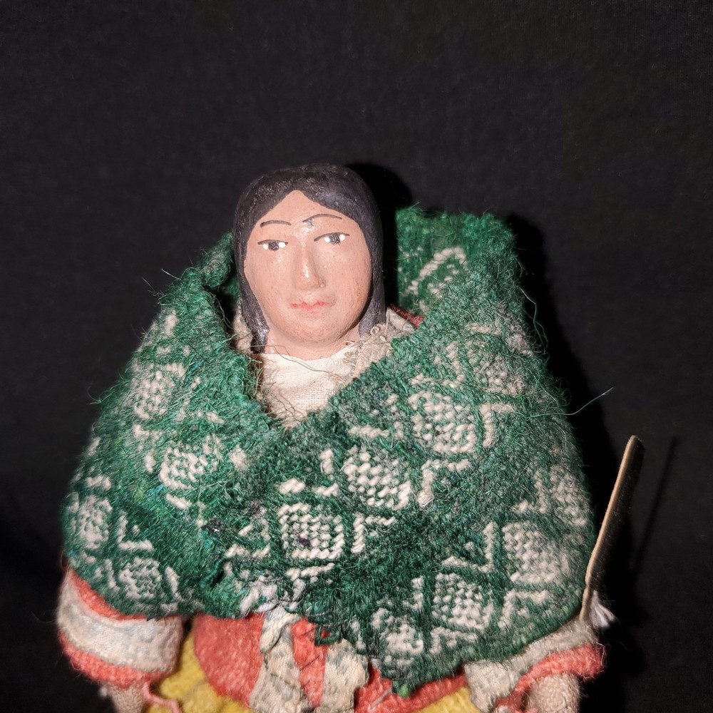 Vintage Handcrafted Peruvian Doll Folk Art