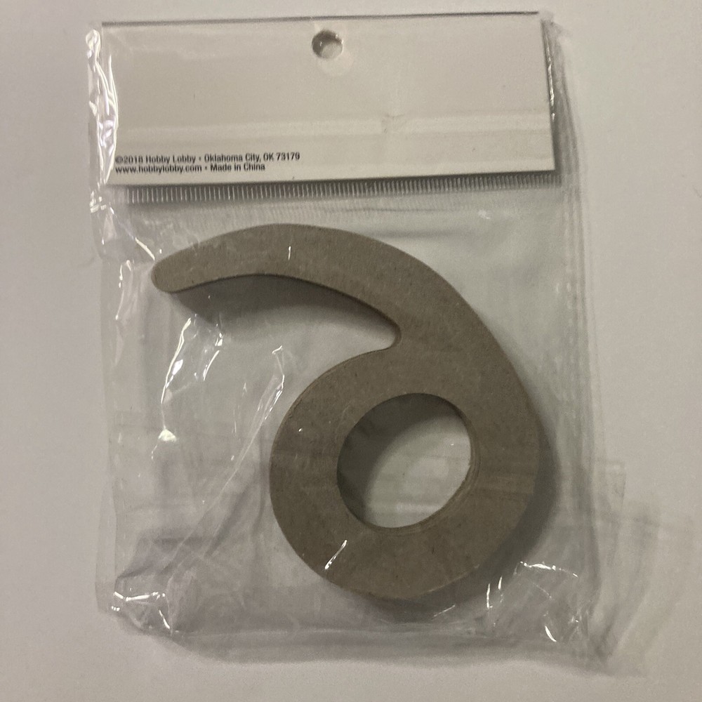 Chipdecor Chip Number 6 - 3.5” (8.89cm)