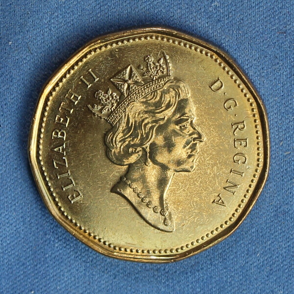 Canada 1994 Loonie (One Dollar) from a Mint Roll