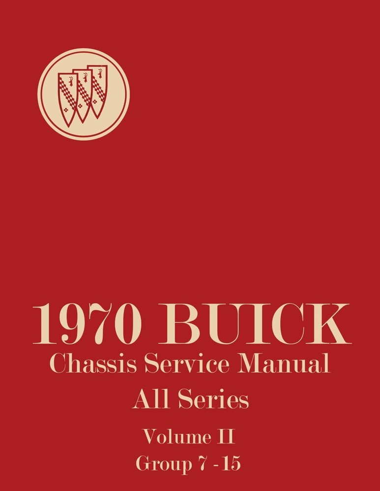 1970 Buick Chassis Service Manual (2-Volume Set)