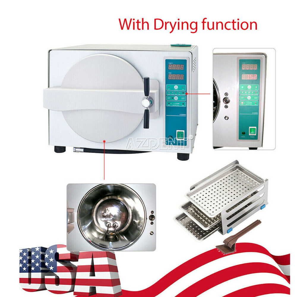 18L Dental Autoclave Steam Sterilizer Medical Sterilization With Drying Function