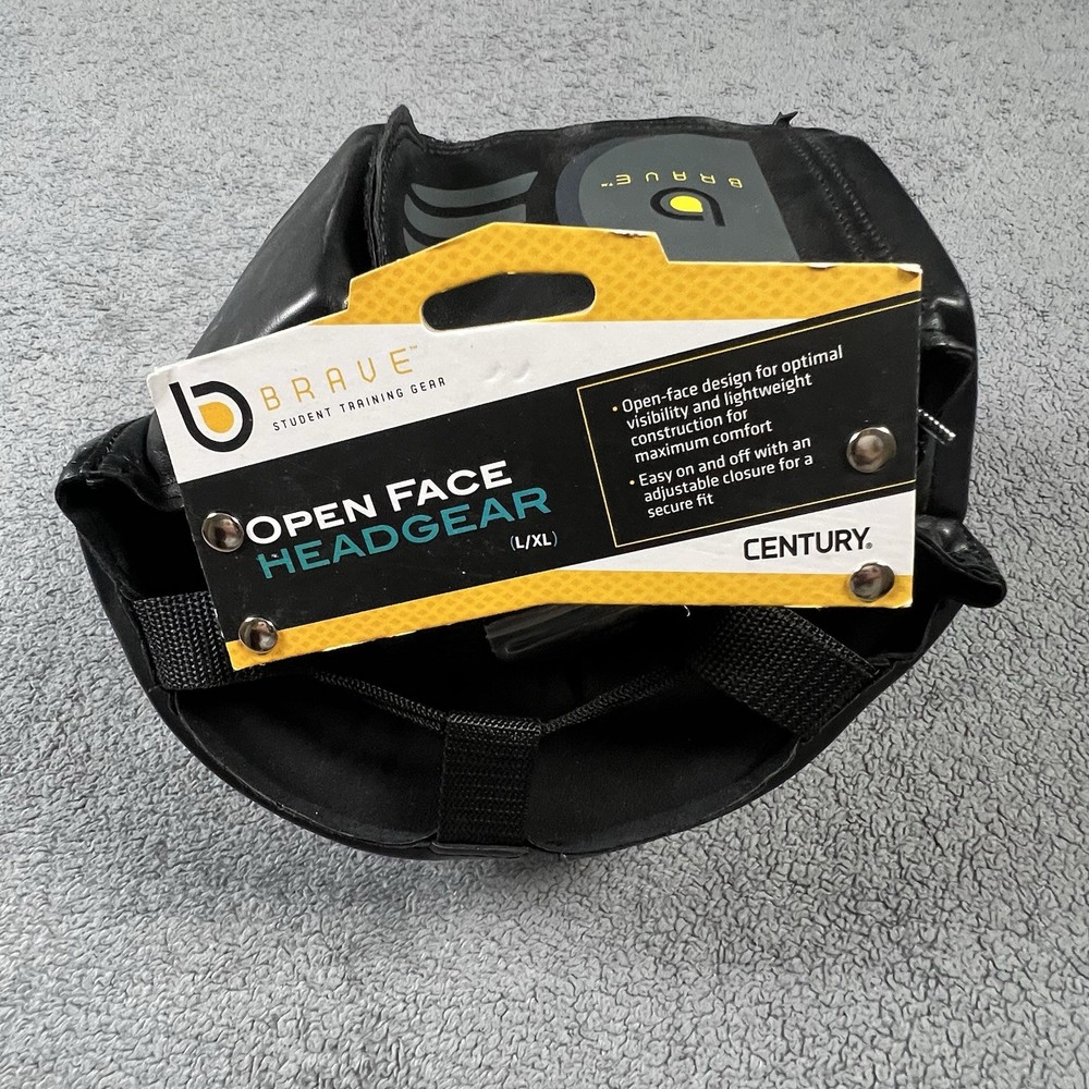 NWT Century Brave Open-Faced Headgear Advanced Foam Core, Small/Medium - Black