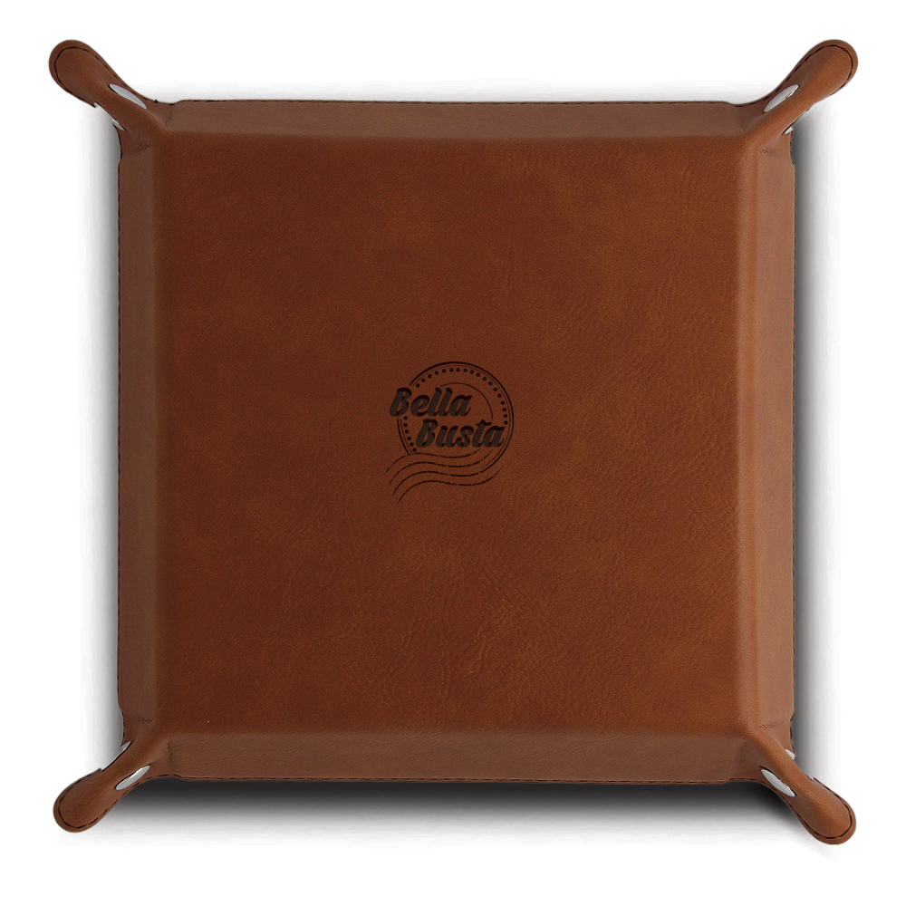 Personalized 3 Years Anniversary Gift-Engraved Leather Tray