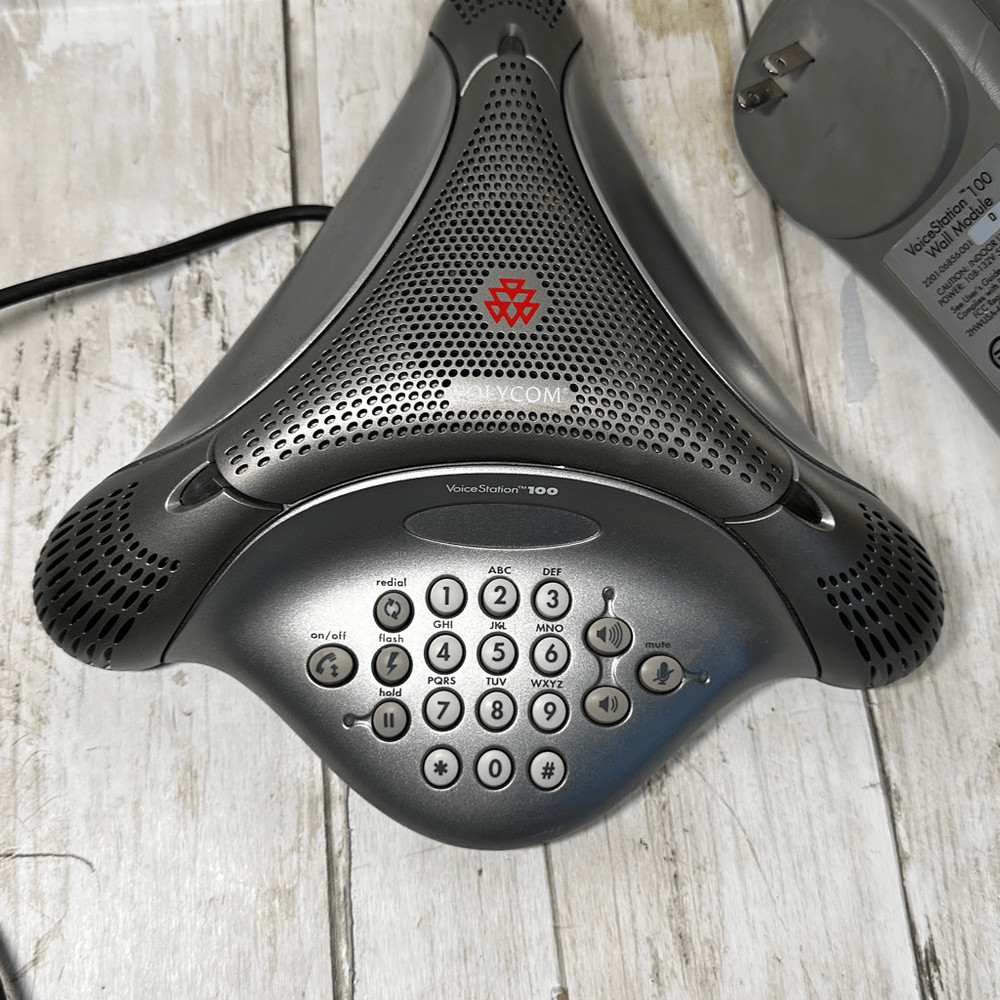 Polycom VoiceStation 100 Analog Business Conference Phone w/ Wall Power Module