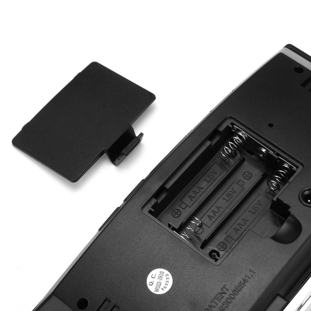 Digital Alarm Clock LED Mirror Display Temperature Snooze Bedroom Table USB