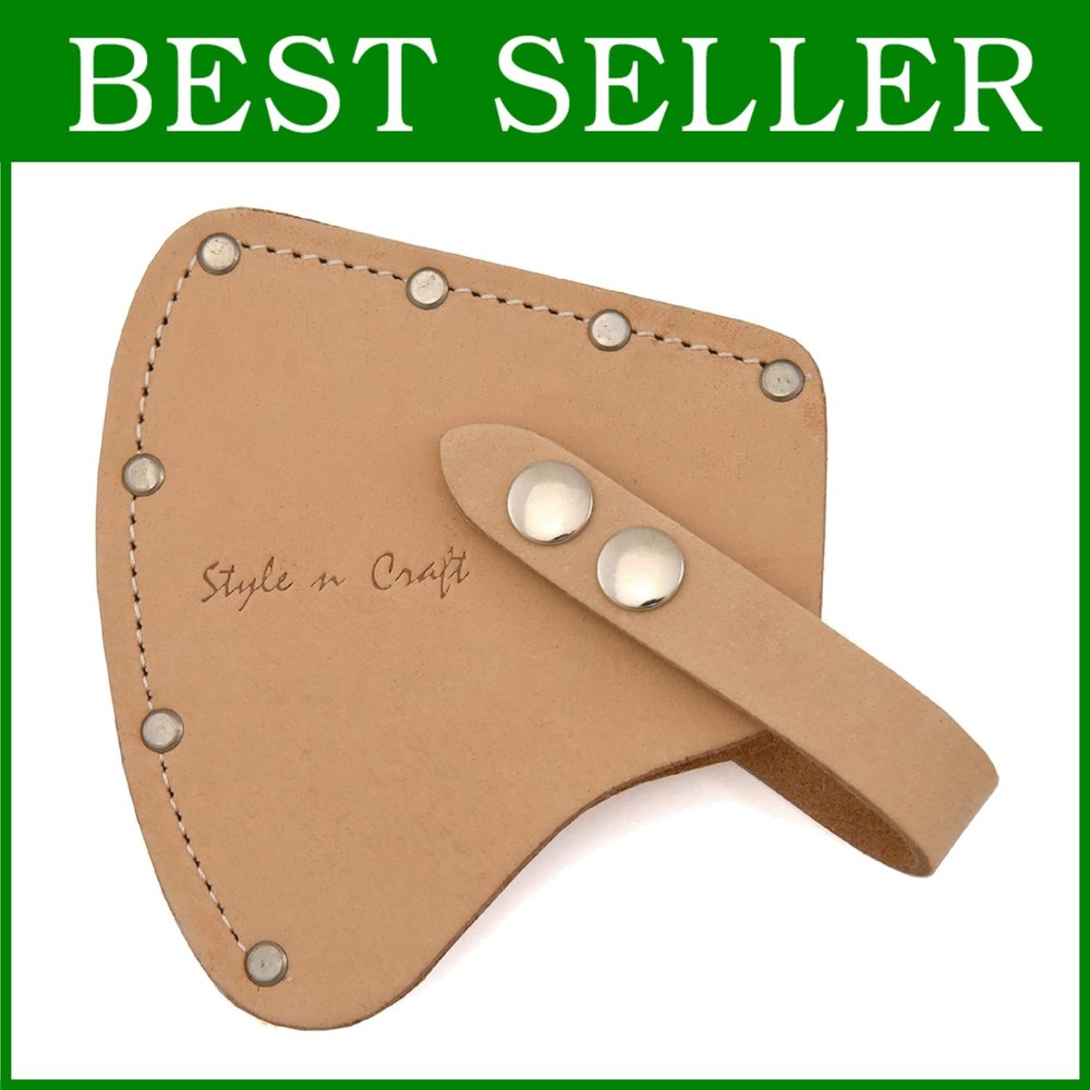 Heavy Duty Leather Axe Sheath with Snap Closure