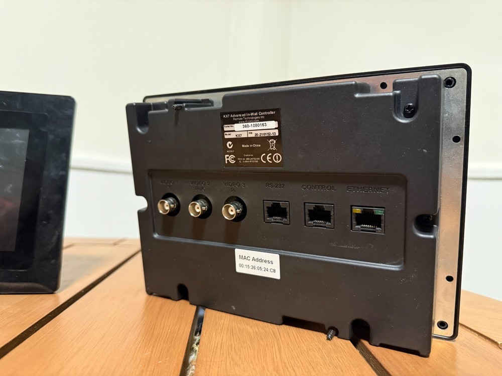 RTI KX7 20-210152-13 Advanced In-Wall Controller 7 inch Touch Panel Display