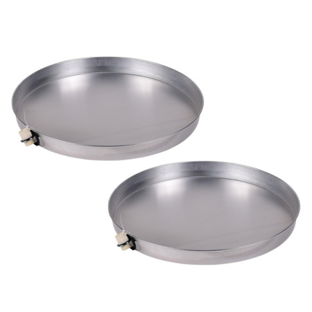 Oatey 34170 18 In. Aluminum Water Heater Pan with 1 In. CPVC Adapter - 2 Pack
