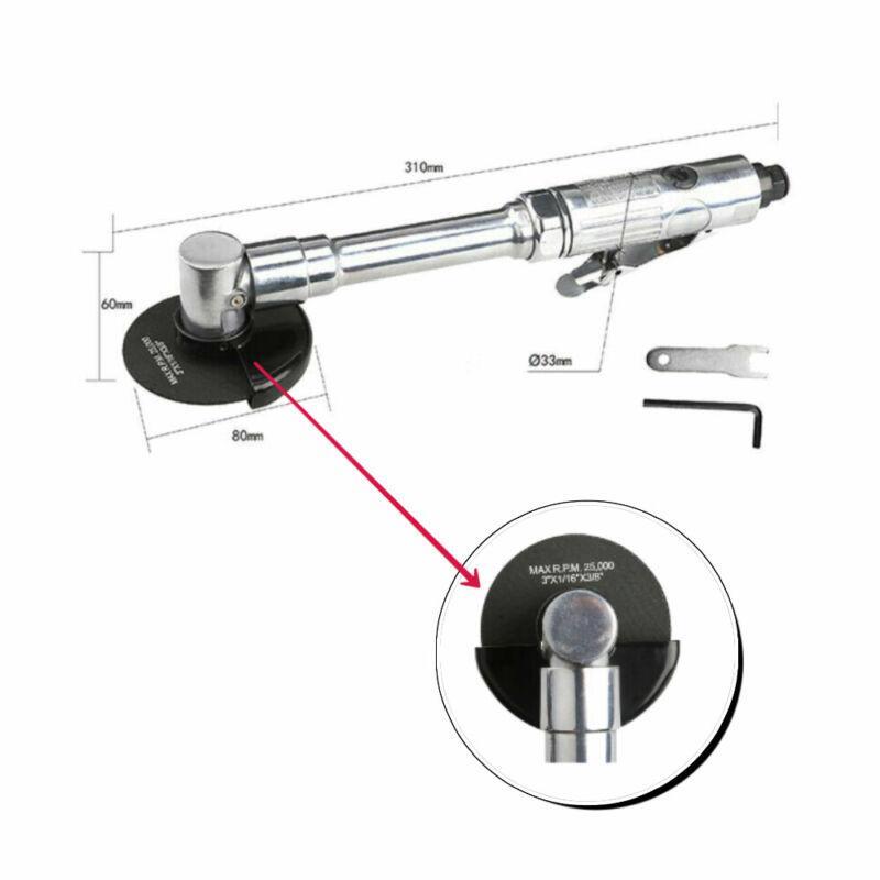 Pneumatic 3" 75MM Angle Grinder Extra Long Handle Grinding Machine Air Cutter