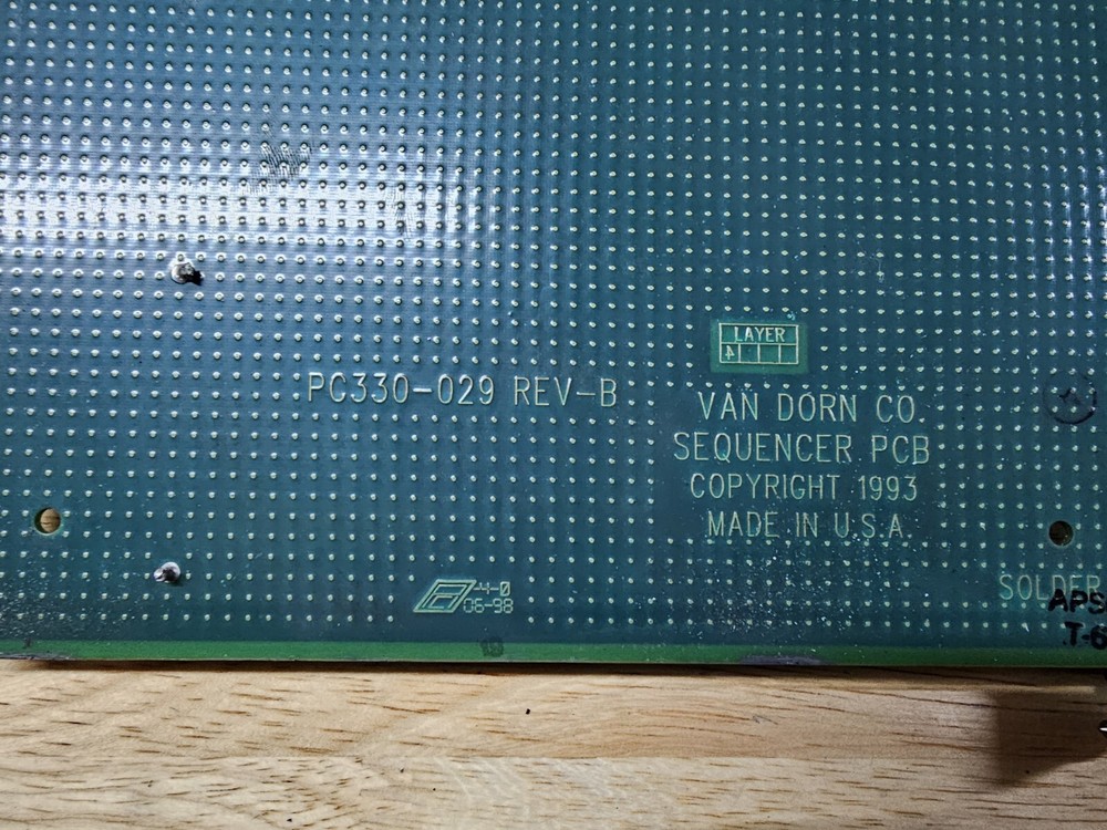 Van Dorn ASSY 330029 Rev B Sequencer Module