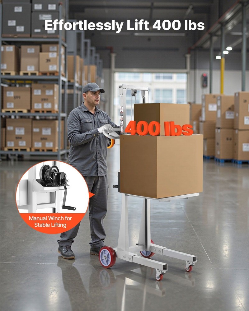 Reinforced Welded Joint Stacker with 400lb Working Load and Mobility