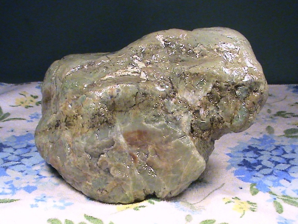 Green Chalcedony Jasper Agate, Solid Rough Lapidary Rock, 5 LBS, 8 OZ, #352