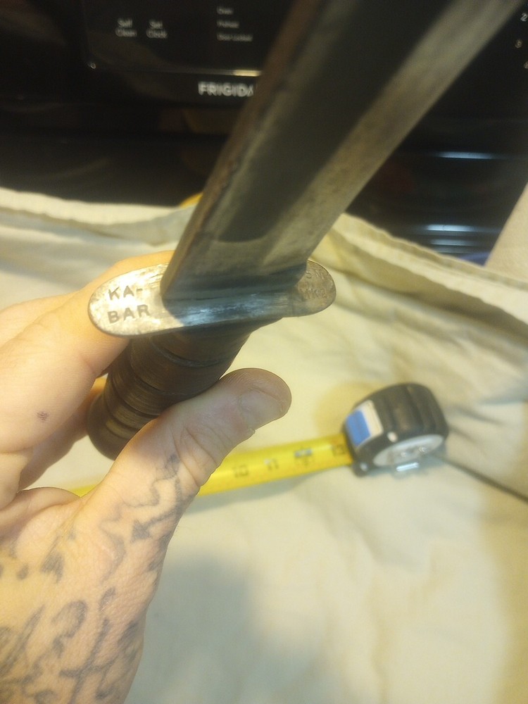 WW2 US KA-BAR Mark 2 FIGHTING KNIFE & Sheath