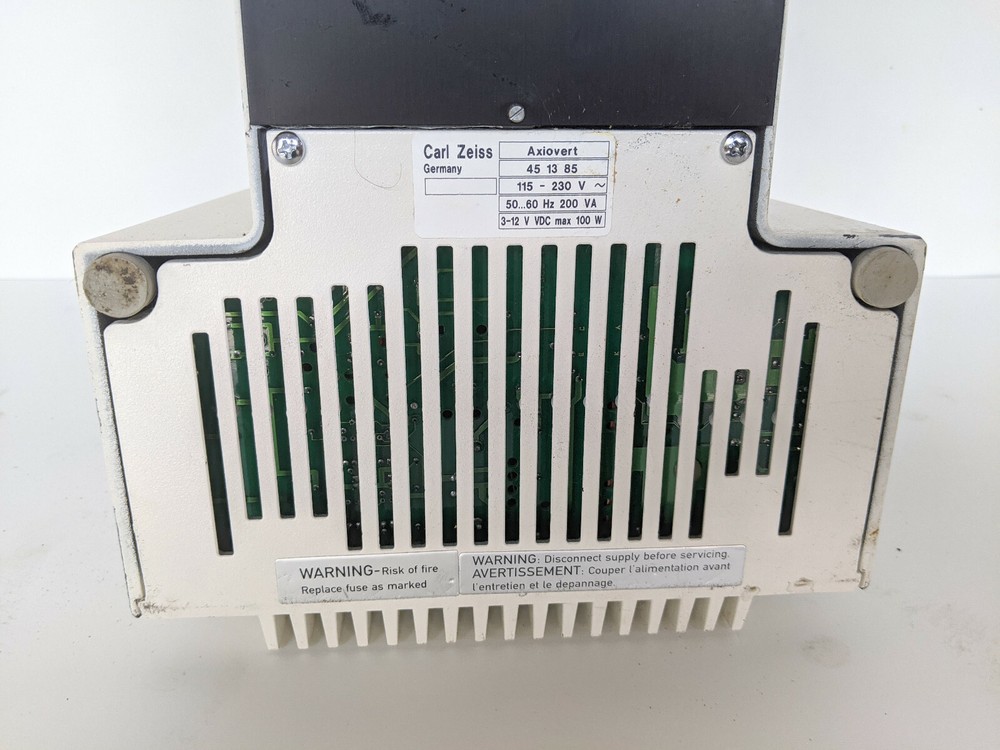 Carl Zeiss Axiovert 100 Inverted Microscope Stand Frame Base + Lamp Power Supply