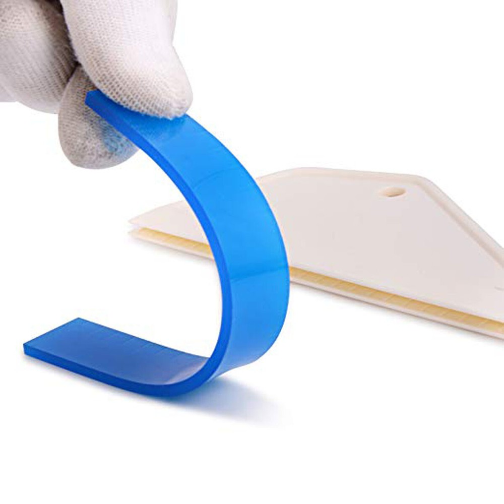 4PCS Auto Window Tint Tool Side Swiper Wiper Squeegee Rubber Edge Scraper Kit