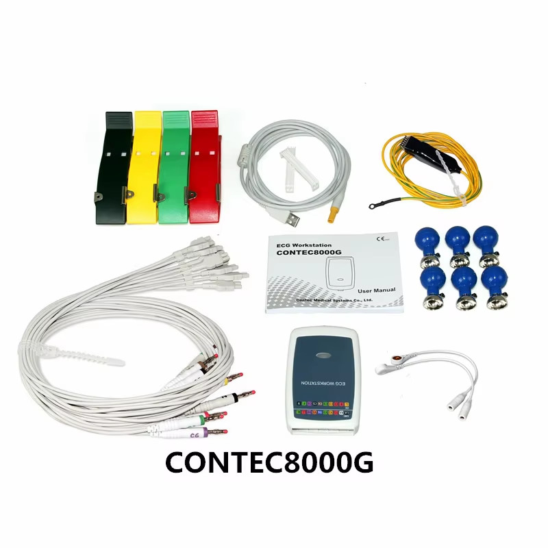 CONTEC8000G/GW ECG/EKG Workstation System Portable Multi-function 12 Leads