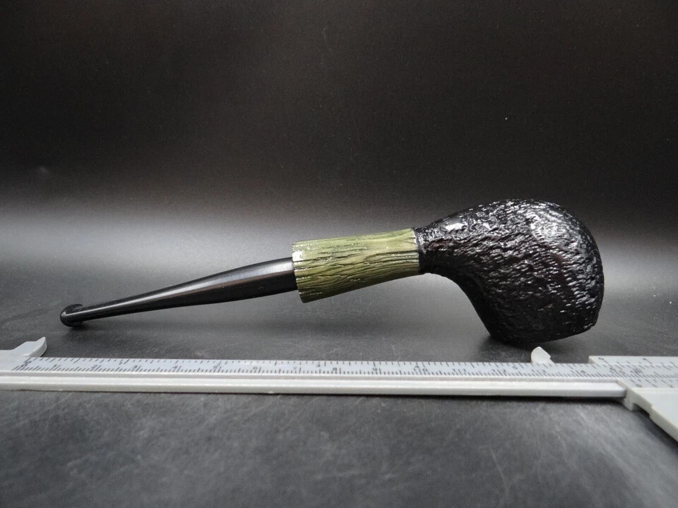TURKIEWICZ BLACK OAK (MORTA) HAND MADE RHODESIAN PIPE 9U