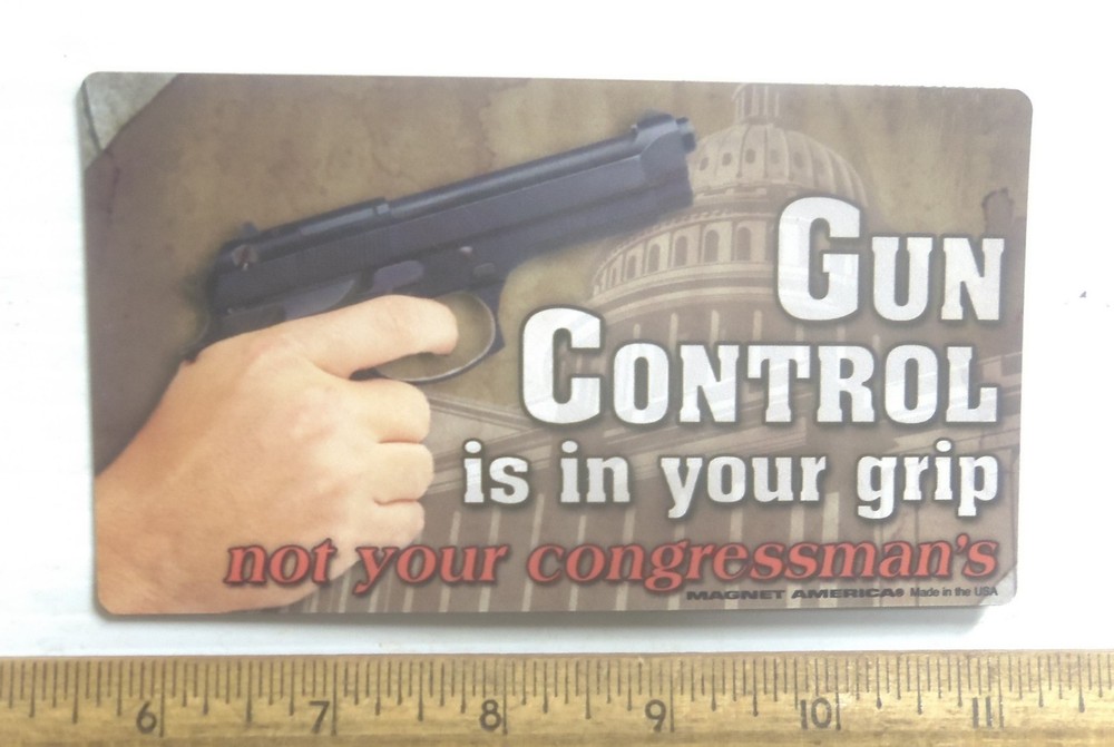 Gun Control is in Your Grip Magnet