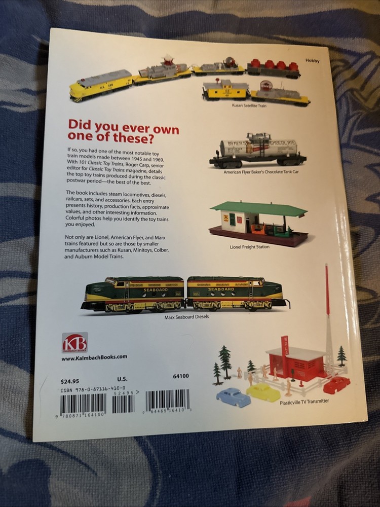 101 Classic Toy Trains by Roger Carp Book