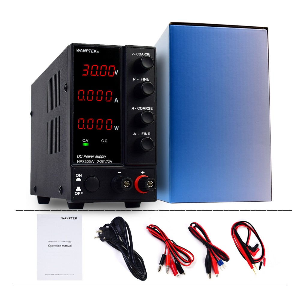 Adjustable 0~60V 5A Bench DC Power Supply Lab Variable Regulated Power Switching
