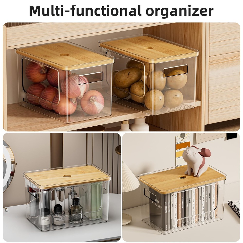 Under Sink Organizer,Plastic Trash Bag Holder Dispenser,Stackable Pantry Laun...