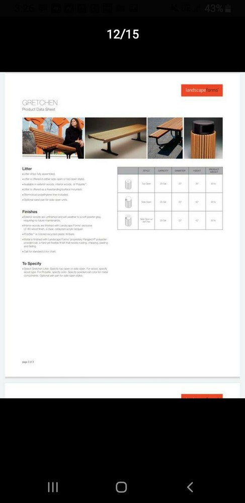 Oak Bench (Gretchen) (Industrial)