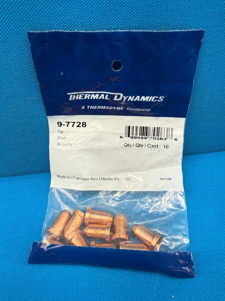 Genuine Thermal Dynamics 9-7728 10-Pack Plasma Cutting Nozzle Tip