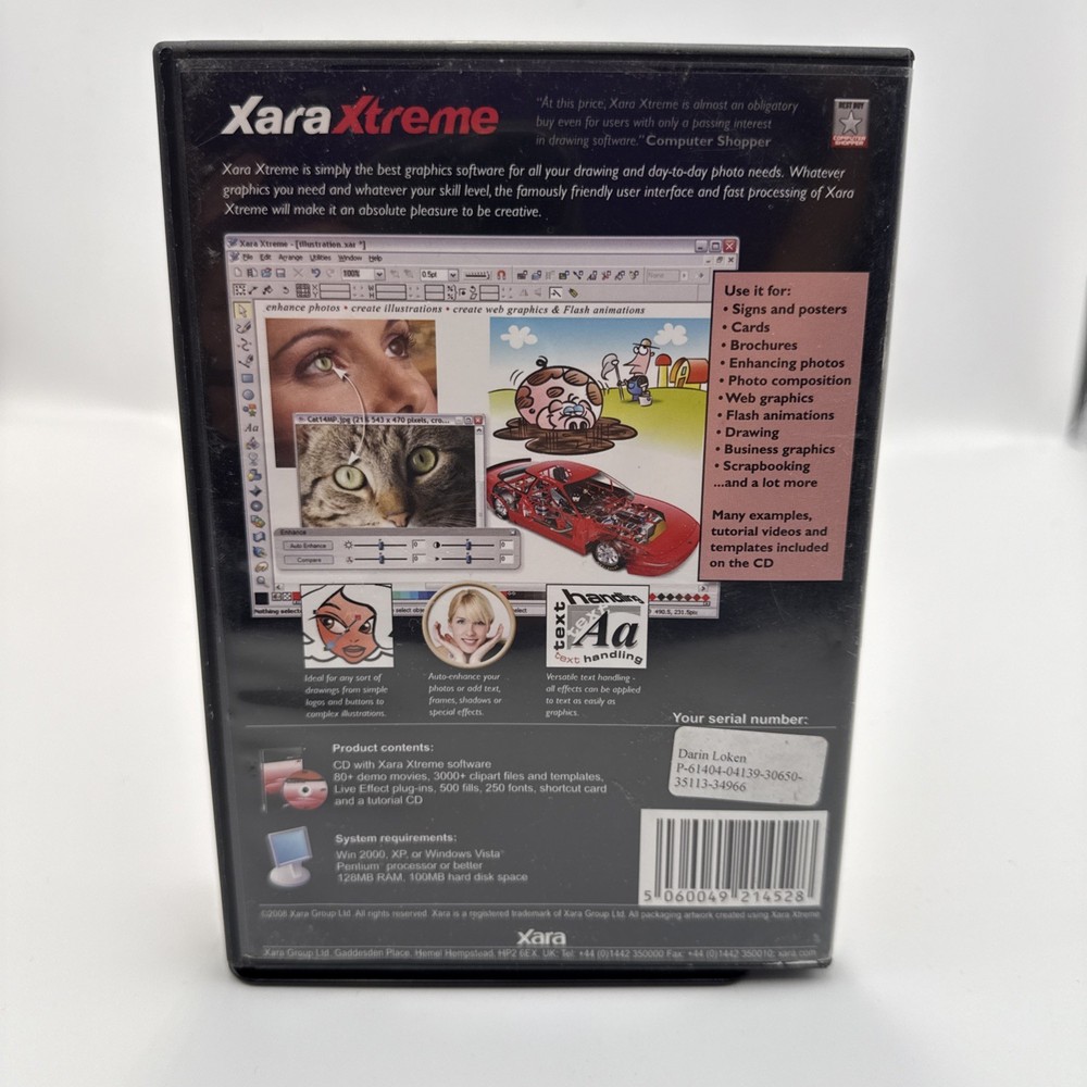 Xara Xtreme 4.0 Graphics Software