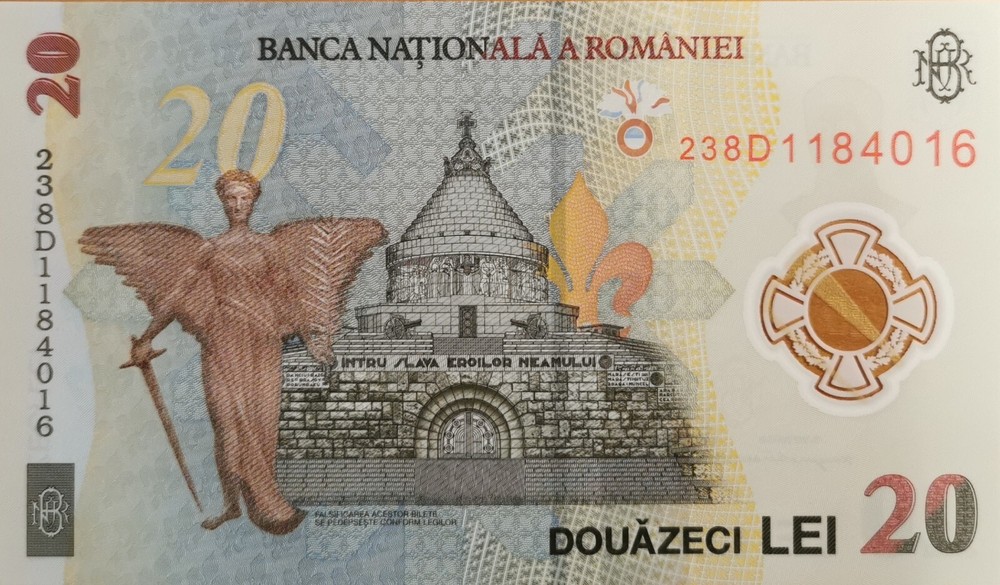 Romania 20 lei 2023 P-NEW Polymer UNC