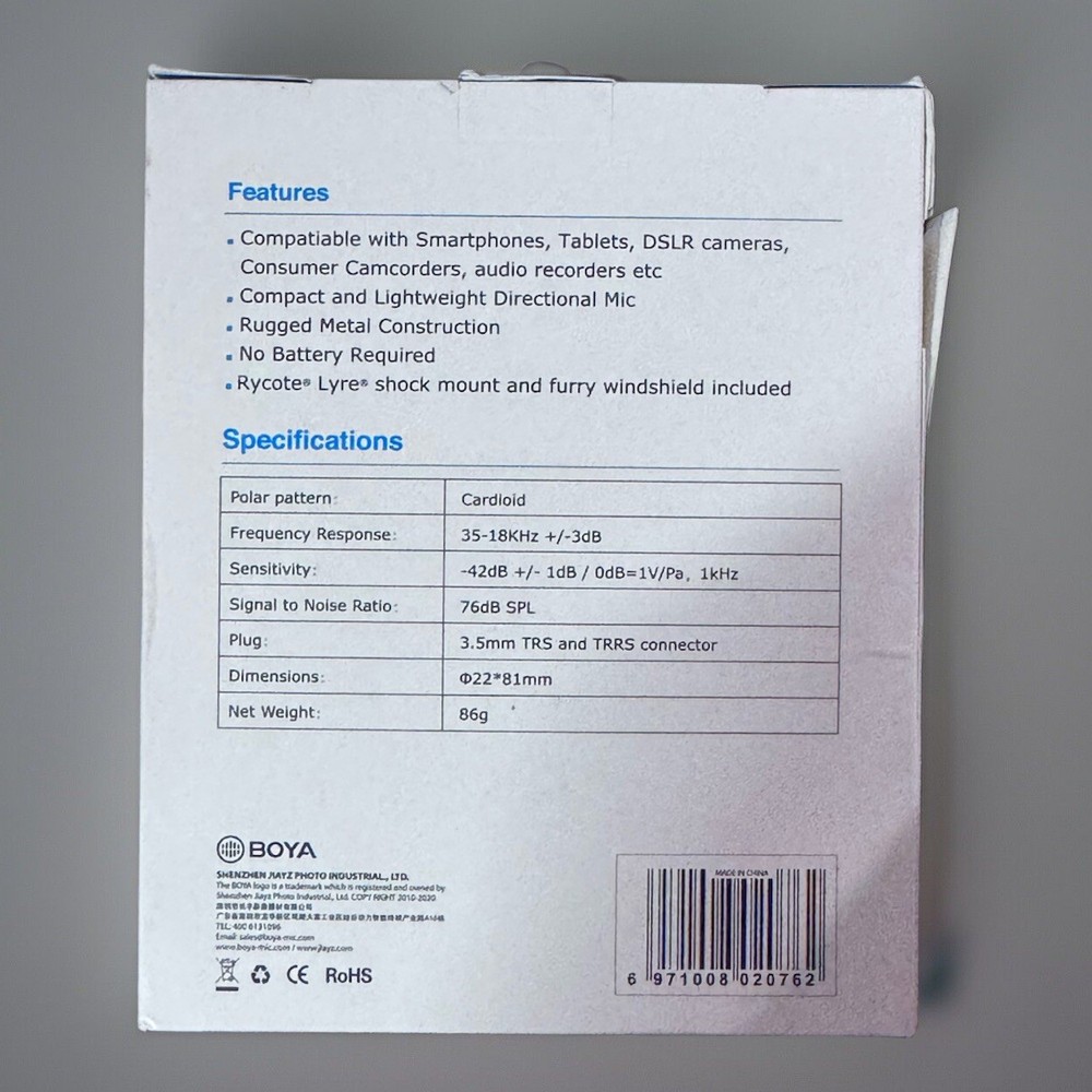 BOYA BY-MM1 Cardioid Microphone