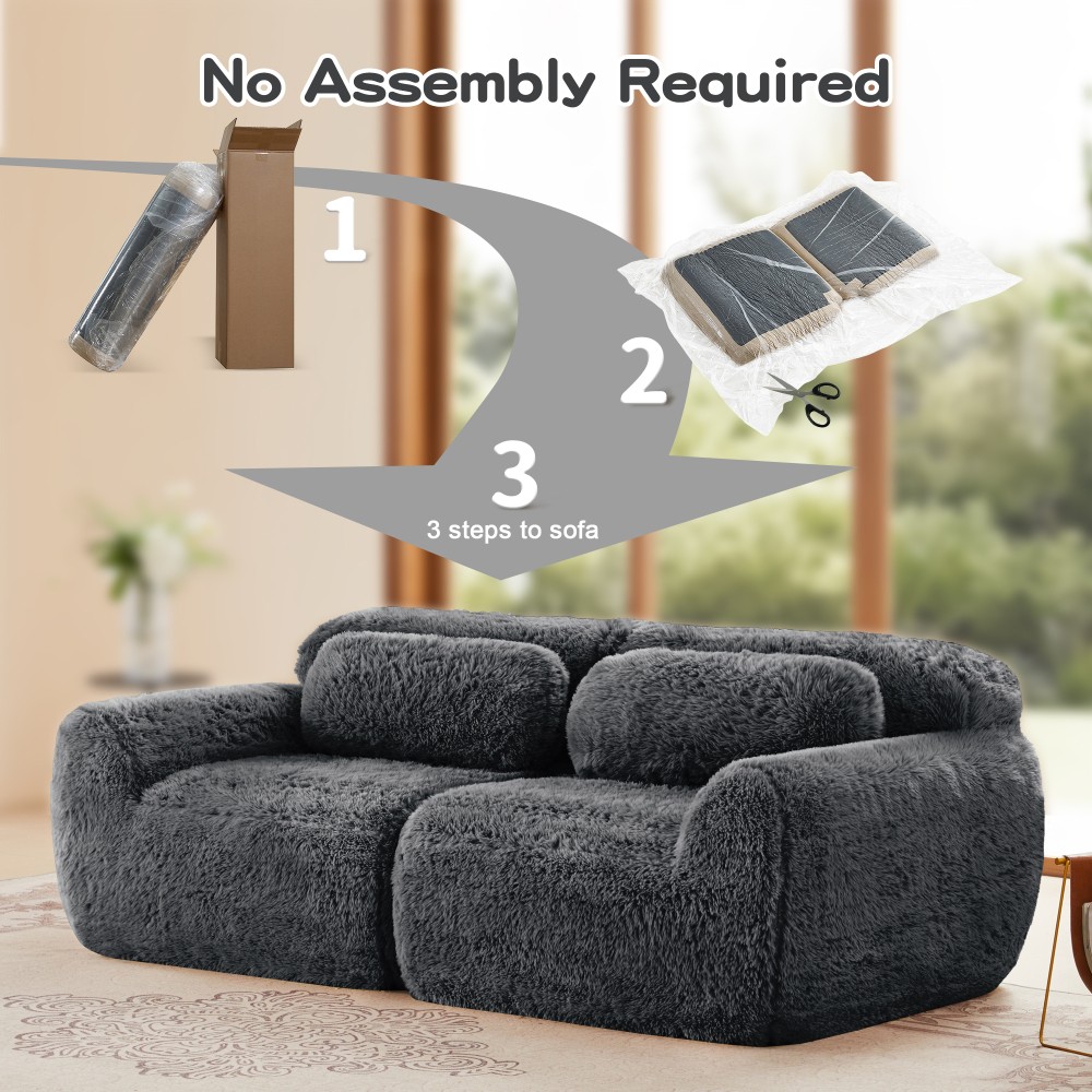 Modular Sectional Sofa Couches 32D High Density Sponge Required Ergonomic Design