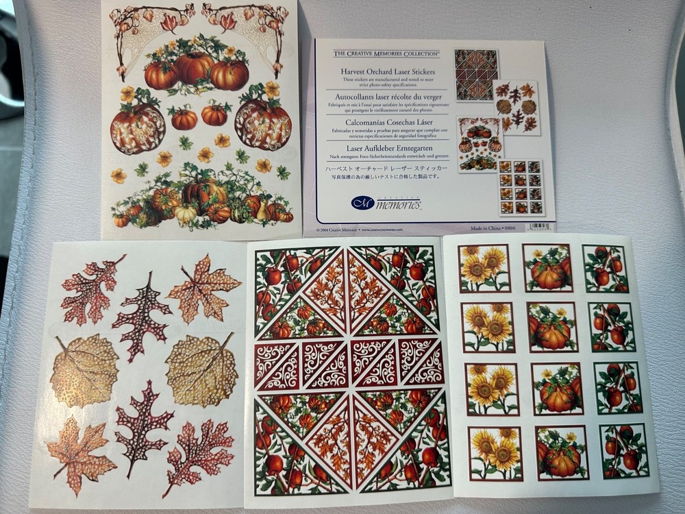 CM Harvard Orchard Laser Stickers pack