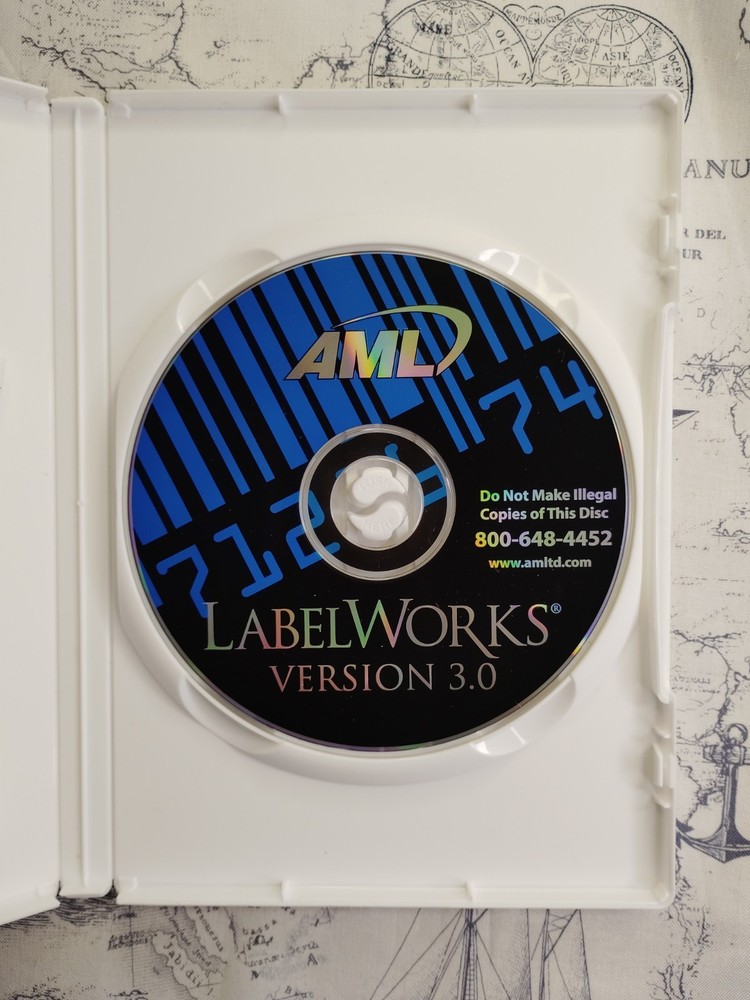 AML LabelWorks Version 3.0 2007 PC CD-ROM Software Windows 2000/XP