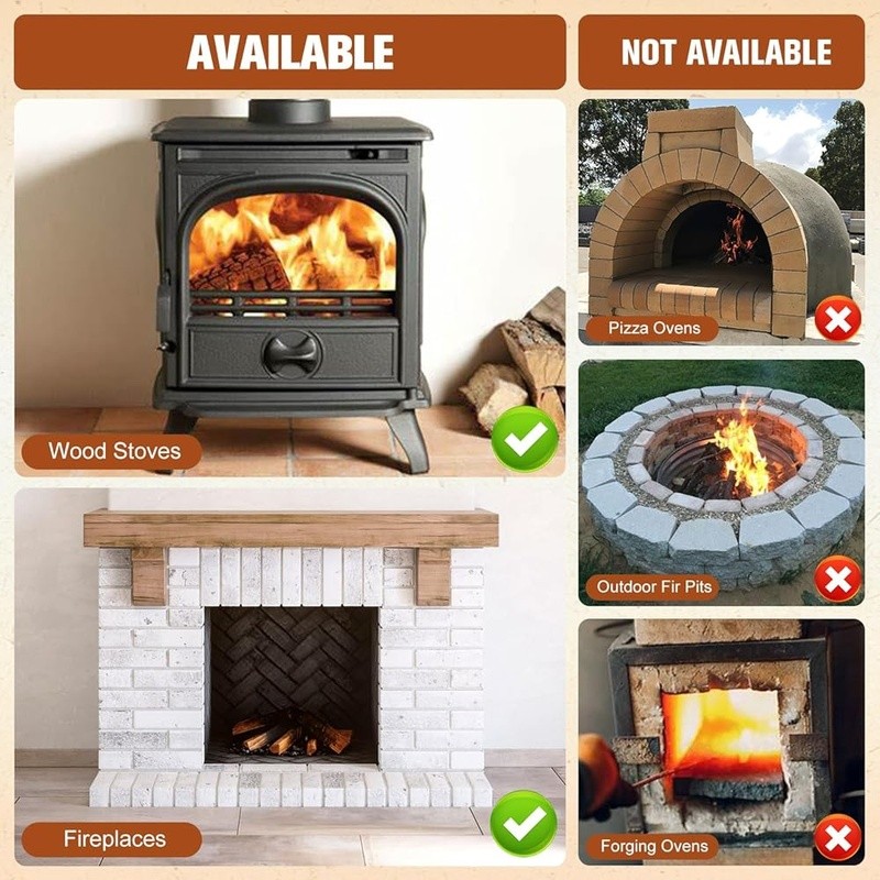 Fire Bricks High Temperature Insulation Durable Wood Stoves Fireplaces New