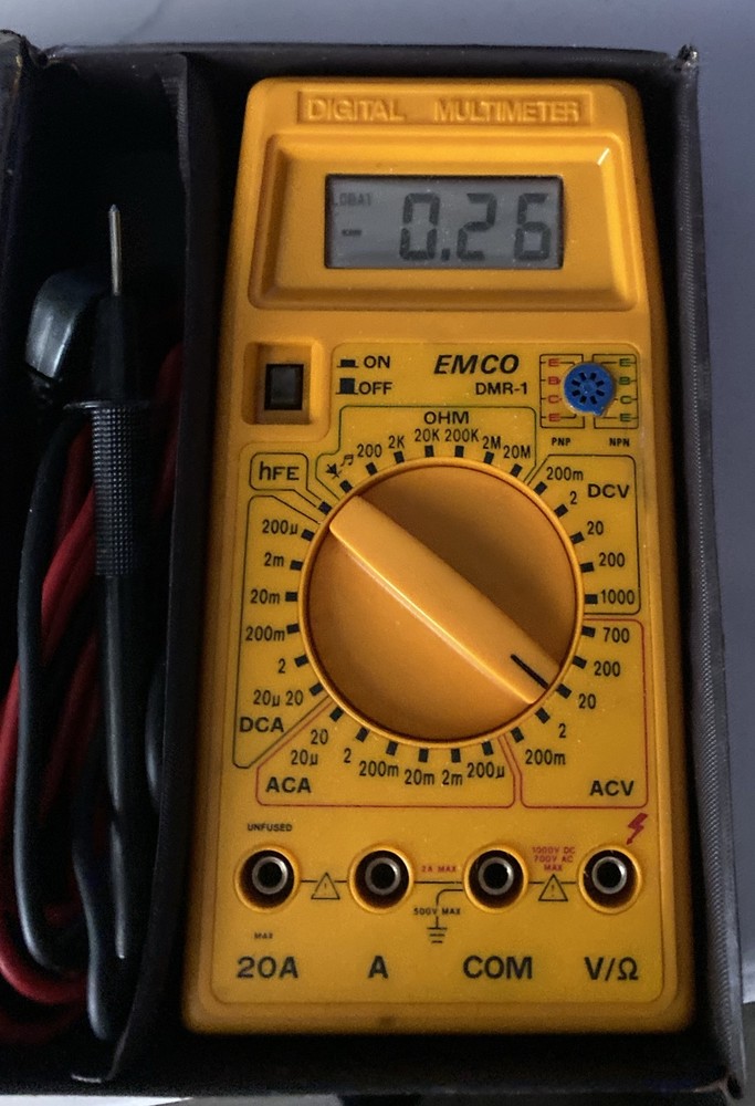 Emco Electronics Model DMR-1 Digital Multimeter Good Condition Works