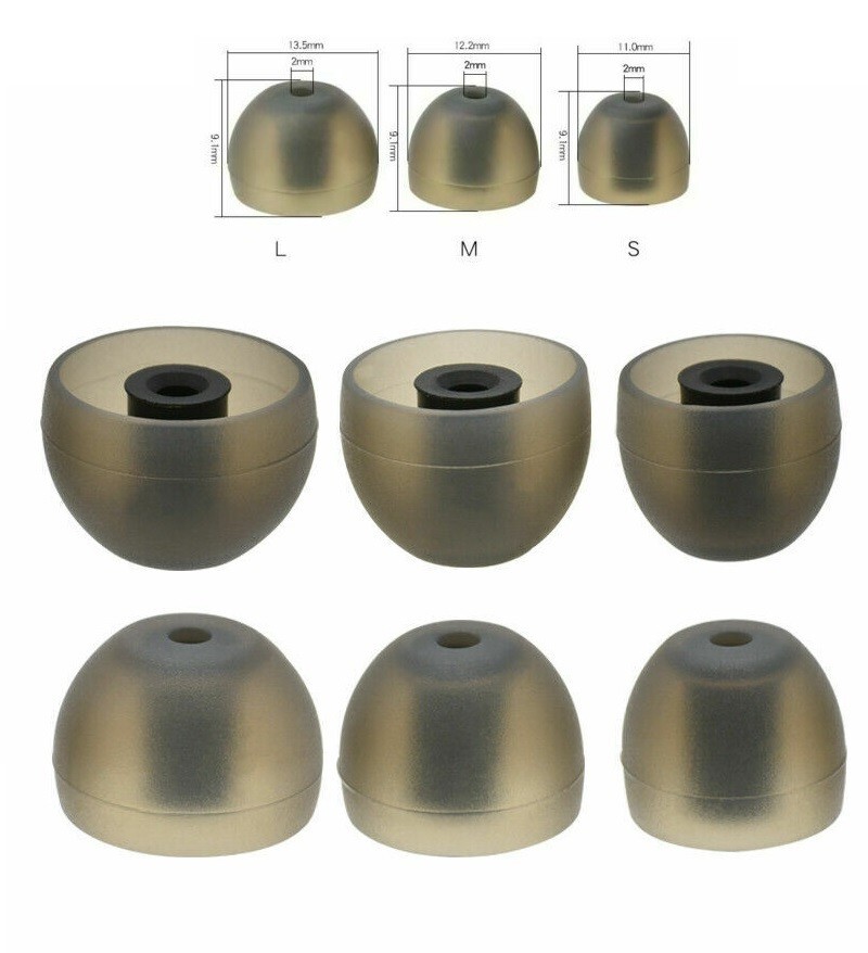 ear tips replacement for LG HBS-1100 Tone Platinum earbuds small medium large