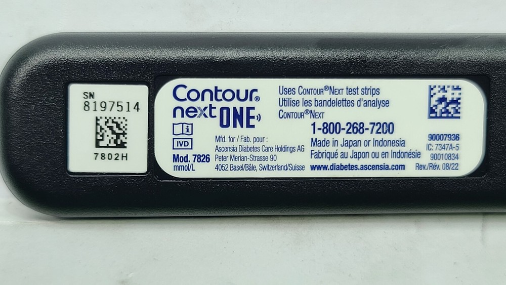 CONTOUR NEXT ONE GLUCOMETER TEST METER TESTER
