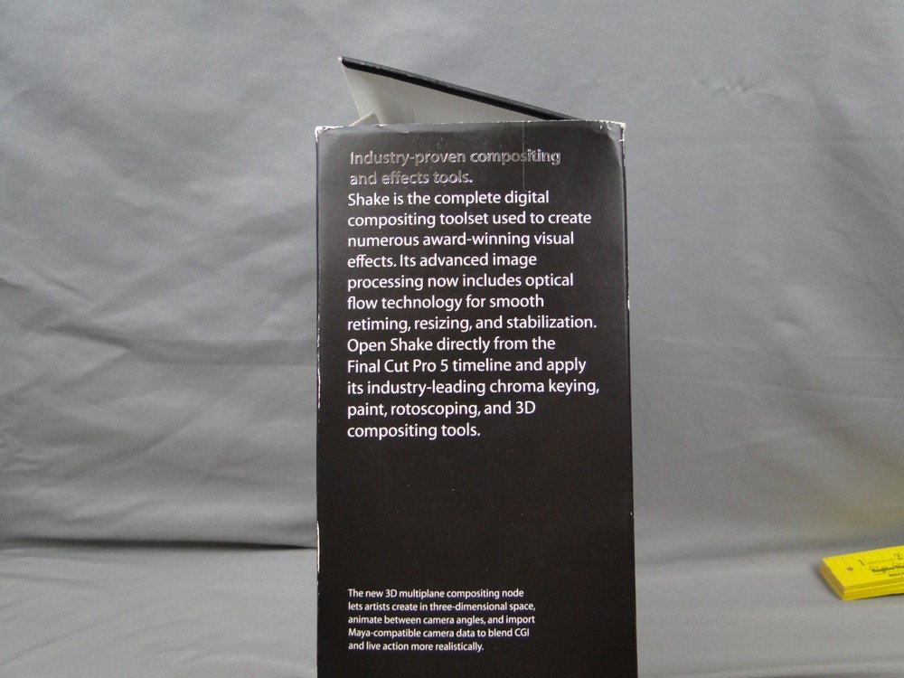 Apple Shake 4 Advanced Digital Compositing with Serial Numbers Big Box