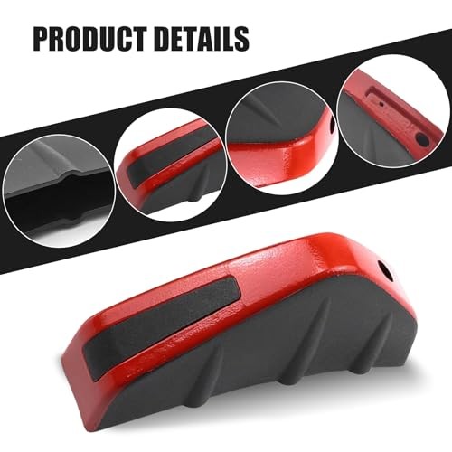 Car Lower Bumper Lip Diffuser, 4.9" x 2.5" Spoiler Fin 4 PCS Red & Black