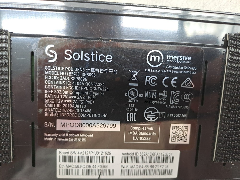 Mersive Solstice Pod Gen3 SP8096 Wireless Presentation System