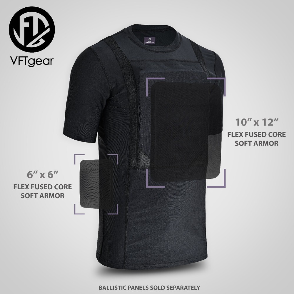 Concealed Body Soft Armor T Shirt