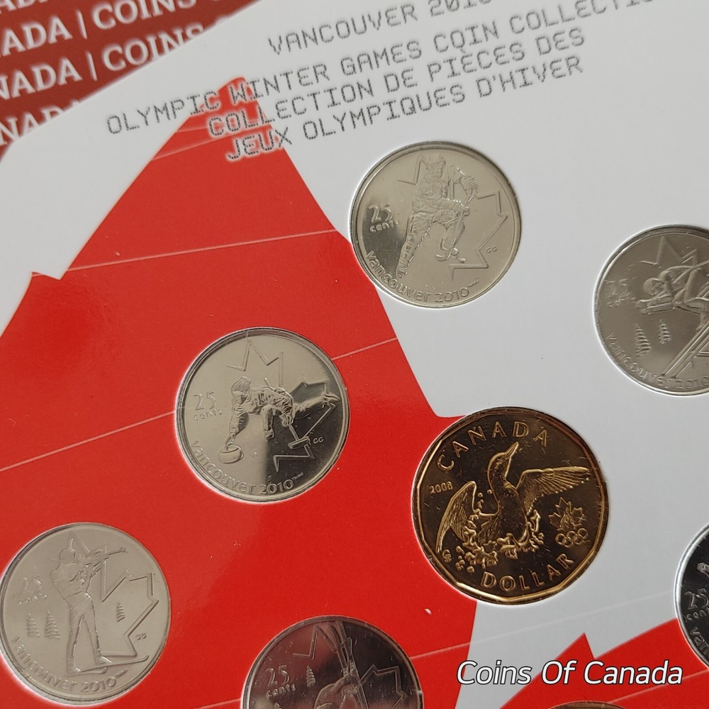 2007 - 2010 Canada Uncirculated Vancouver Olympic 14 Coin Set #coinsofcanada