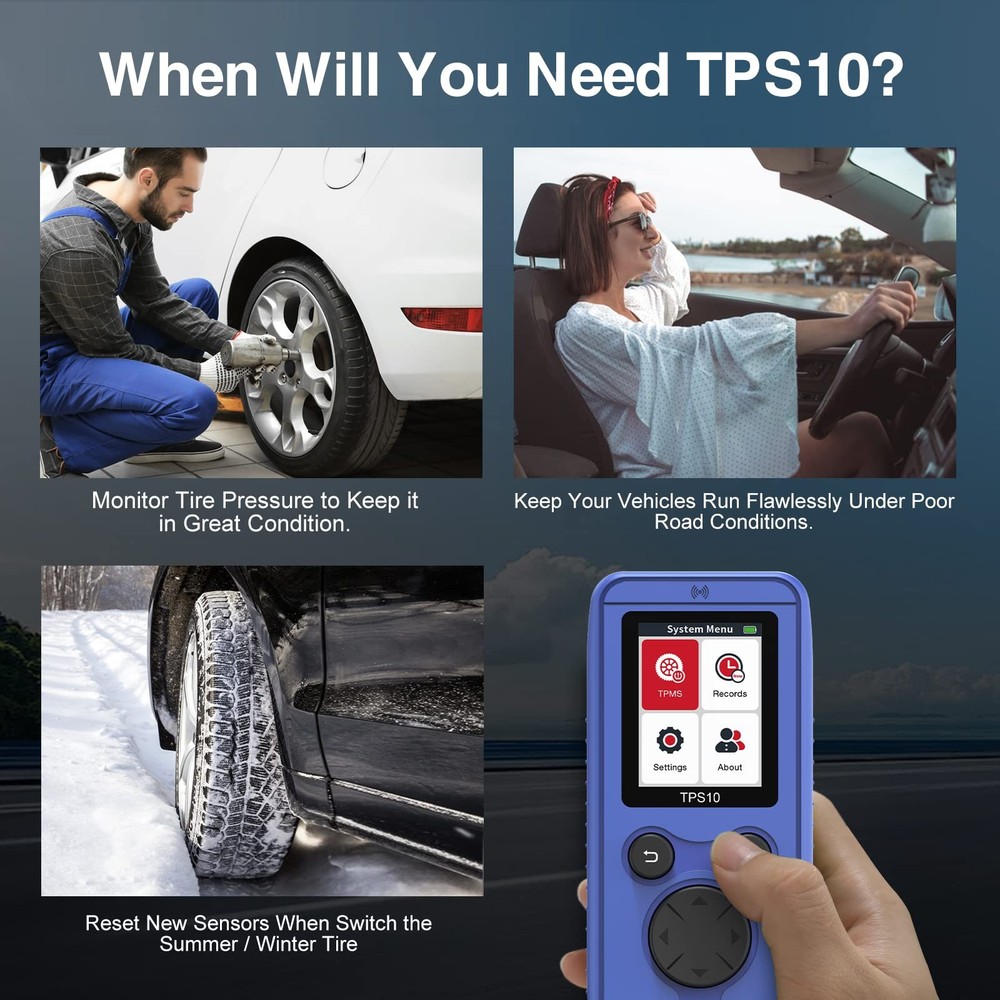 Universal TPMS Relearn Tool Auto Tire Pressure Sensor Activate TPMS Reset Tool