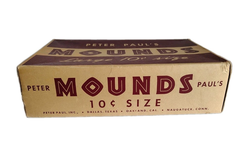 Peter Paul’s Mounds 24 $.10 Packages Empty Box