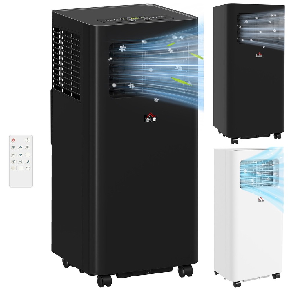 HOMCOM Window Portable Air Conditioner with Timer On/Off