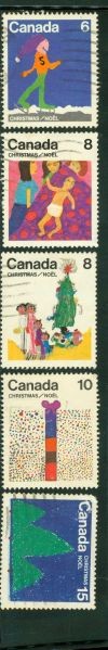 Canada Christmas , 5 stamps