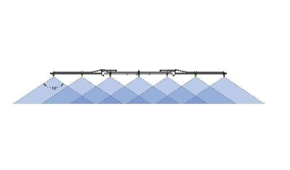 Ag Spray 7 Nozzle Boomless Boom with 140" Coverage for ATV and UTV