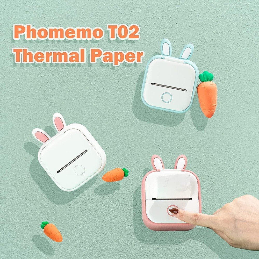 Transparent Self-Adhesive Thermal Sticker Paper for Phomemo Label Printer Lot