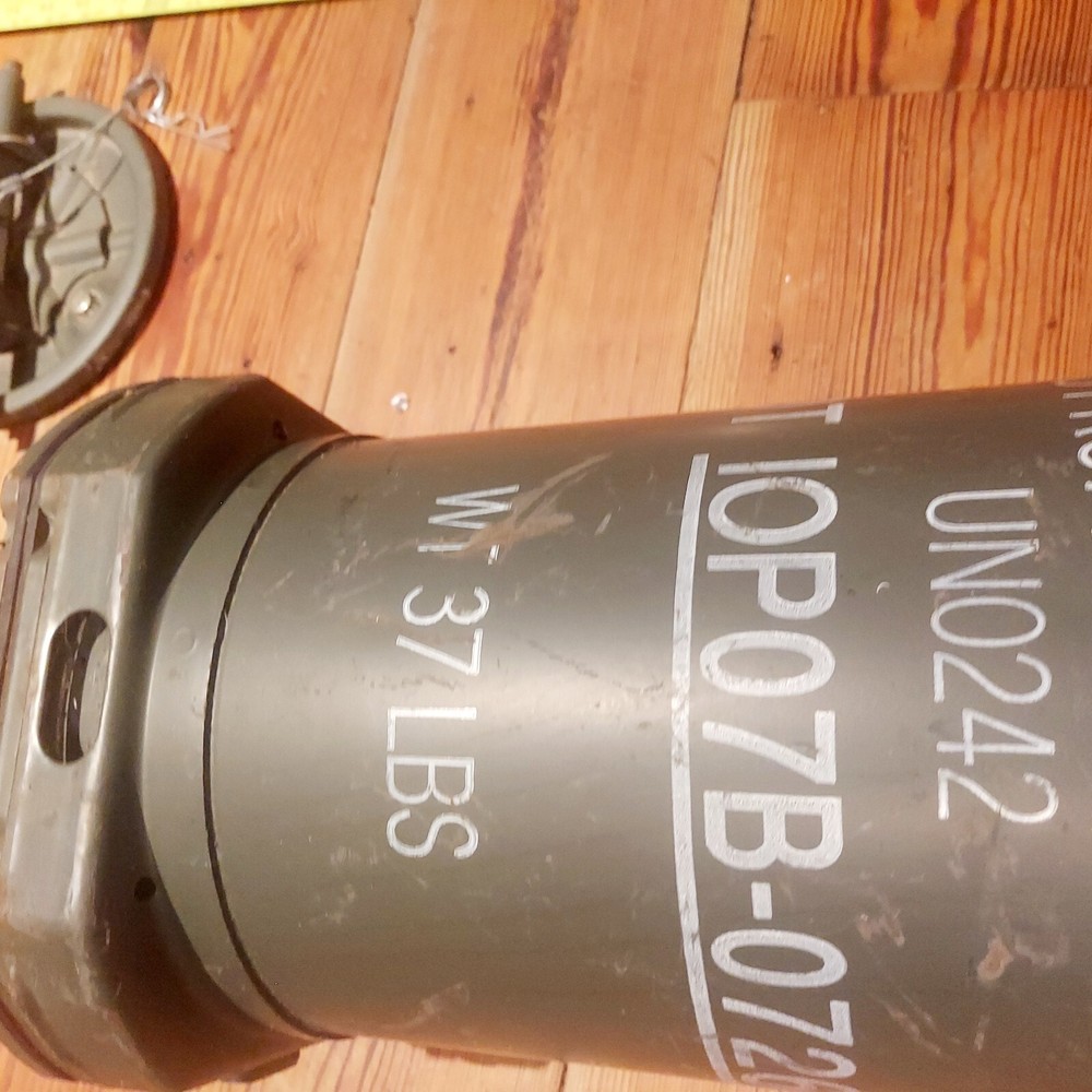 Cylindrical Ammunition Container Empty Military Surplus