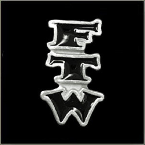 FTW BIKER PIN W/  LOCKING BACK FOR VEST JACKET LEATHER DENIM